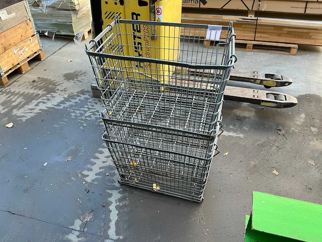 Draadstalen manden (3x) - afbeelding 1 van  3