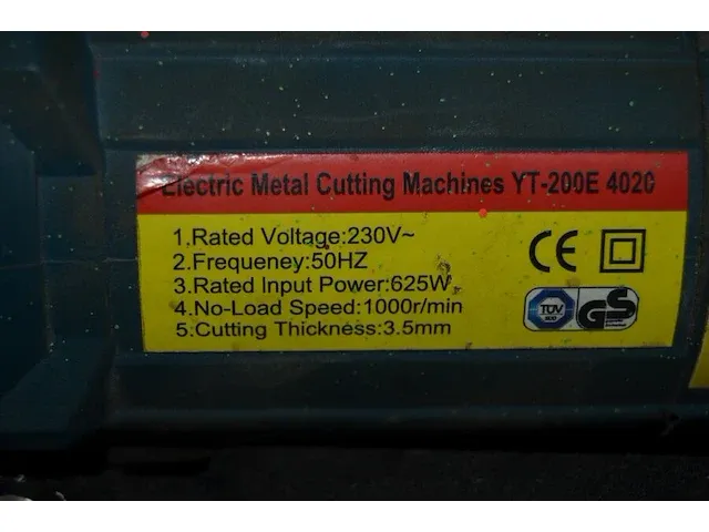 Draadtappenset in koffer perel tools , elektrische knabbelschaar yt-200e 4020 - afbeelding 5 van  8
