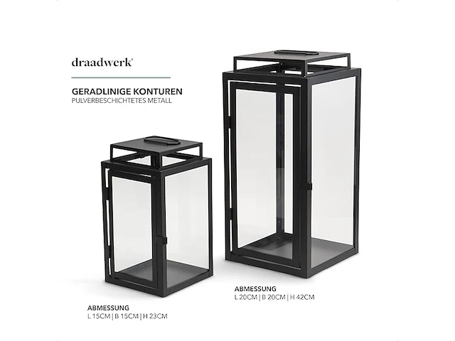 Draadwerk® lantaarns (2 stuks) - afbeelding 4 van  4