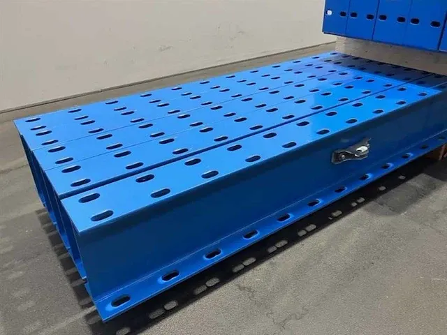 Draagarmstelling dubbel lengte 4000mm, hoogte 5000mm, diepte 2x1250mm, 2 niveaus, (als nieuw) - afbeelding 2 van  5