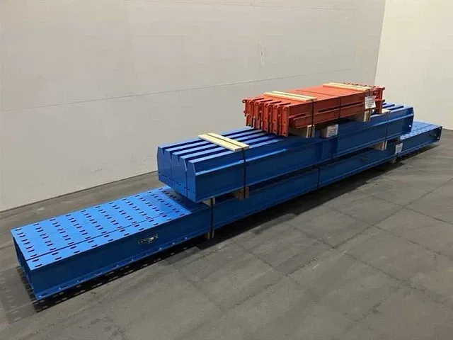 Draagarmstelling dubbel lengte 4000mm, hoogte 5000mm, diepte 2x1250mm, 2 niveaus, (als nieuw) - afbeelding 4 van  5
