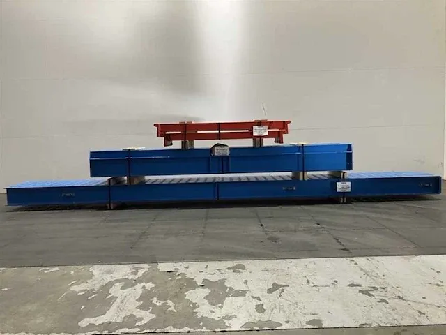 Draagarmstelling dubbel lengte 4000mm, hoogte 5000mm, diepte 2x1250mm, 2 niveaus, (als nieuw) - afbeelding 5 van  5