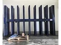 Draagarmstelling dubbelzijdig lengte 6000 mm, hoogte 4200 mm, diepte 2 x1200 mm 8 niveaus - afbeelding 1 van  5