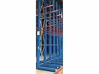 Draagarmstelling enkelzijdig lengte 4000 mm, hoogte 5000 mm, diepte 1250 mm, 4 niveaus, occasie - afbeelding 4 van  5