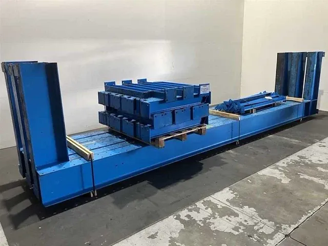 Draagarmstelling enkelzijdig lengte 7500 mm, hoogte 5700 mm ,diepte 1000 mm, 8 niveaus, occasie - afbeelding 1 van  5