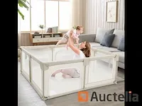 Draagbaar babyparkactiviteitencentrum met heras bouwhek - afbeelding 3 van  10