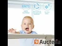 Draagbaar babyparkactiviteitencentrum met heras bouwhek - afbeelding 5 van  10