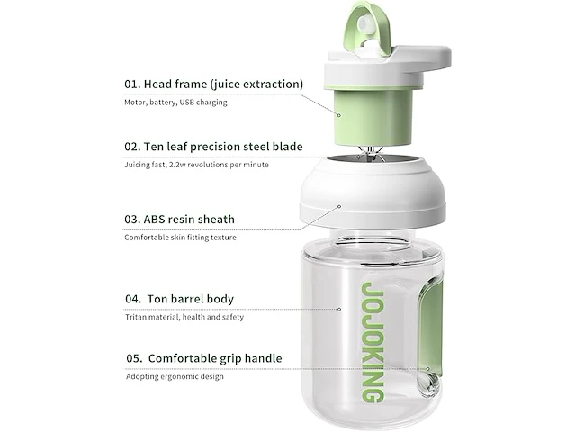 Draagbare accu mini-mixer - afbeelding 1 van  4