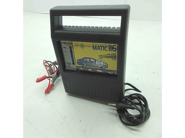 Draagbare auto batterijlader deca matic 116 12v 5-90ah - afbeelding 1 van  1