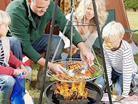 Draagbare barbecue - statief - 160cm hoogte - afbeelding 1 van  4