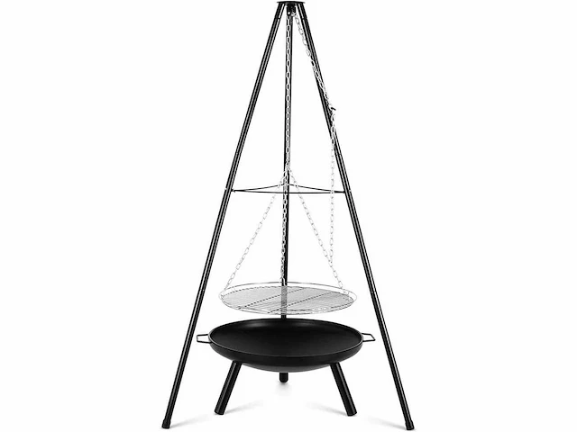 Draagbare barbecue - statief - 160cm hoogte - afbeelding 3 van  4