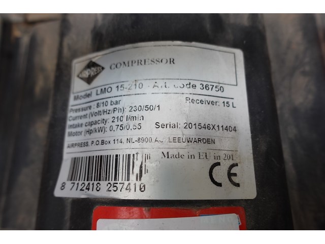 Draagbare compressor airpress - afbeelding 4 van  4