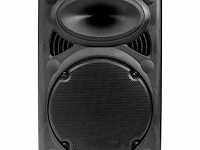 Draagbare luidspreker - 700 watt bleutooth - usb - karaoke - 2 microfoons - afbeelding 6 van  7