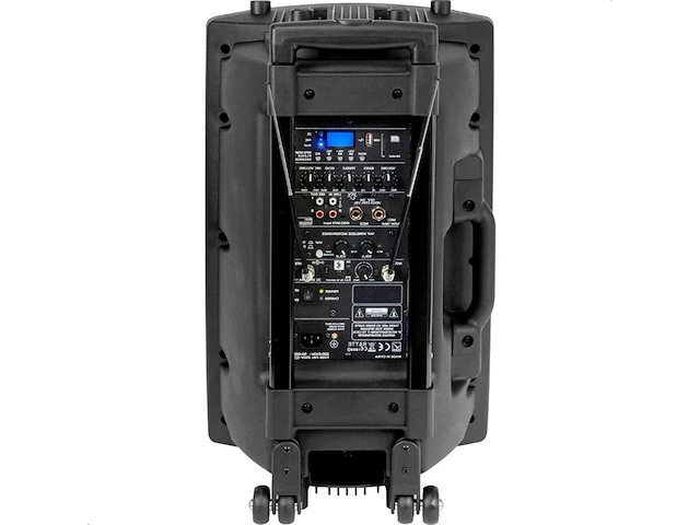 Draagbare luidspreker - 700 watt bleutooth - usb - karaoke - 2 microfoons - afbeelding 2 van  7