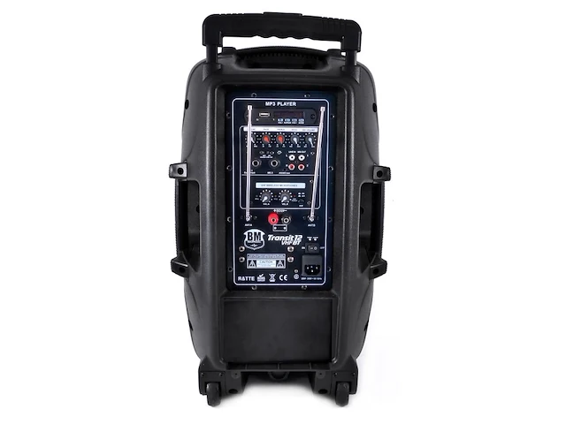 Draagbare luidspreker - 900 watt bleutooth - usb - karaoke - 2 microfoons - afbeelding 2 van  4