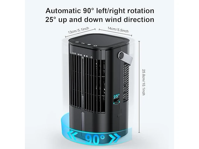 Draagbare mini-airconditioning - afbeelding 2 van  7