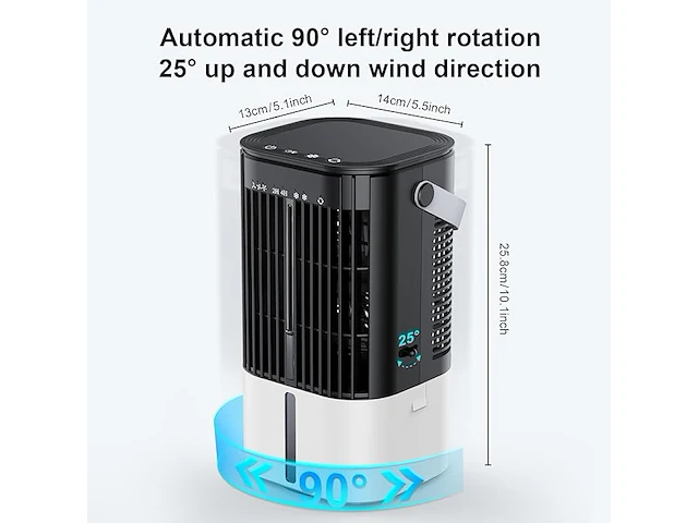 Draagbare mini-airconditioning - afbeelding 2 van  7