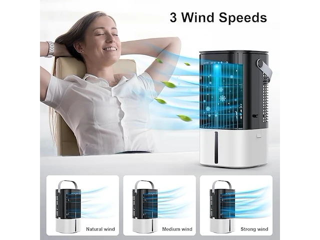 Draagbare mini-airconditioning - afbeelding 3 van  7