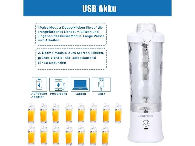 Draagbare mini blender - afbeelding 4 van  5