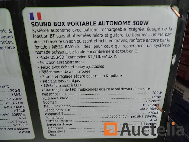 Draagbare versterkte luidspreker ibiza sound freesound 300 - afbeelding 3 van  3