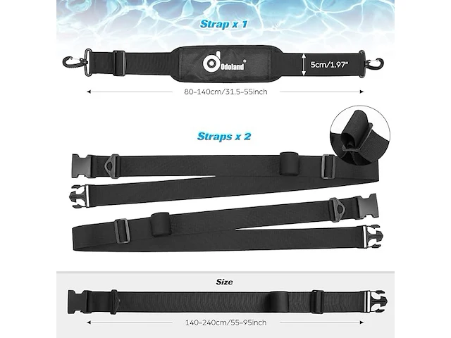 Draagriem voor paddle board/sup - afbeelding 3 van  4