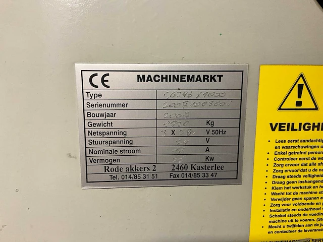 Draaibank turnier c6246x1000 - afbeelding 3 van  11