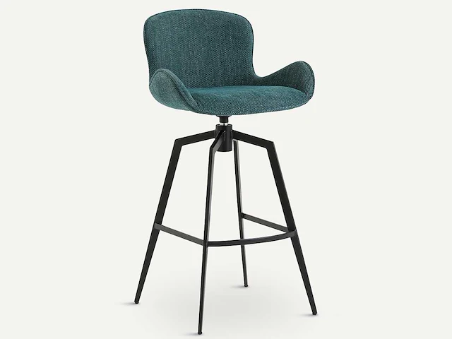 Draaibare barkruk - peacock blue - afbeelding 1 van  10