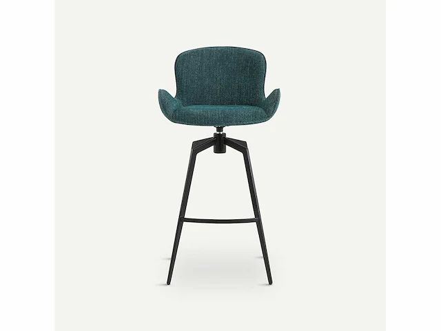 Draaibare barkruk - peacock blue - afbeelding 4 van  10