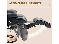 Draaibare relaxfauteuil, tot 150 kg, kunstlederen bekleding, stalen frame, zwart - afbeelding 4 van  9