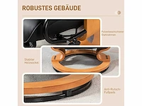 Draaibare relaxfauteuil, tot 150 kg, kunstlederen bekleding, stalen frame, zwart - afbeelding 7 van  9