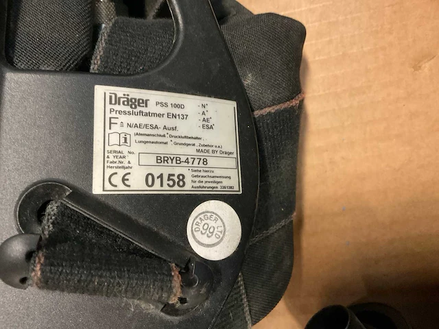 Dräger pss100d ademluchttoestel - afbeelding 5 van  7