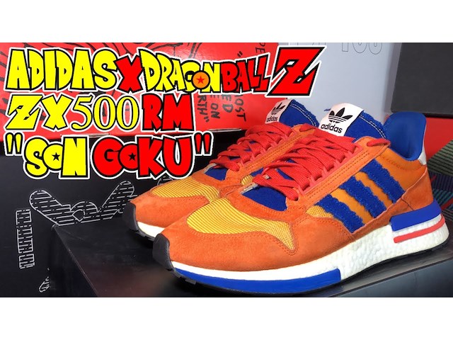 Dragon ball z - adidas originals - son goku zx 500 rm - maat 43 1/3 - afbeelding 3 van  10