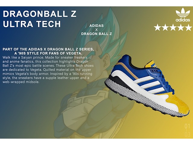 Dragon ball z - adidas originals - vegata ultra tec - maat 43 1/3 - afbeelding 2 van  11