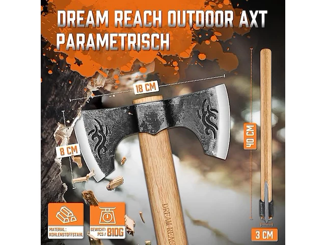 Dream reach bijl set - afbeelding 3 van  4