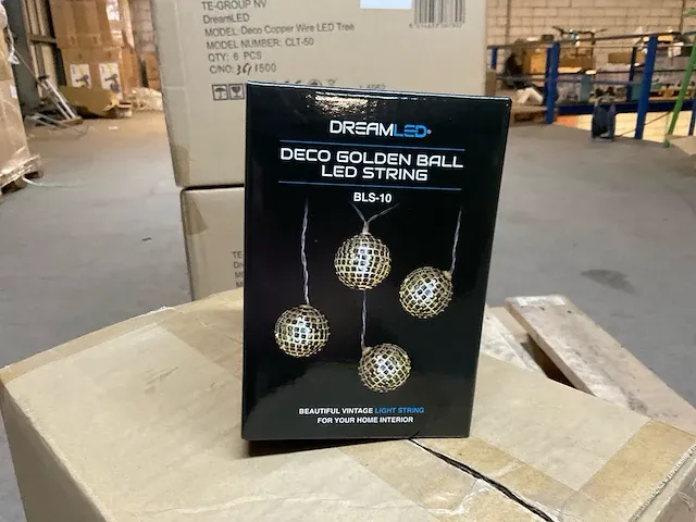 Dreamled bls-10 2m lichtsnoer met 10 led-ballen feestverlichting (12x) - afbeelding 2 van  5