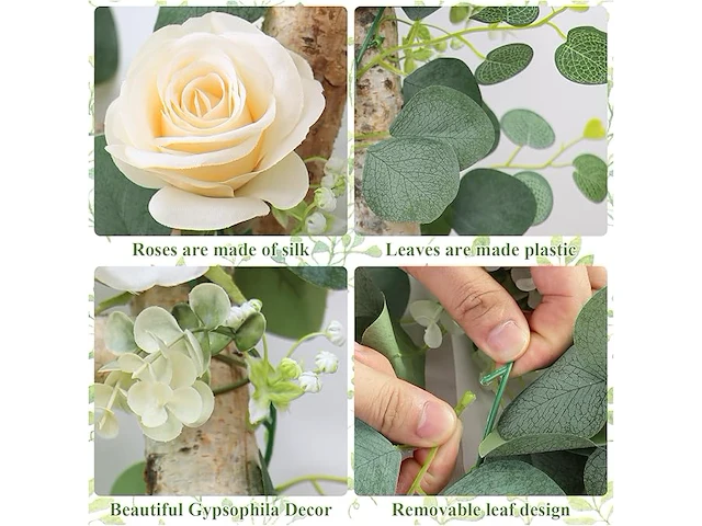 Dremisland kunstbloemenkransen (4 stuks) - afbeelding 3 van  3