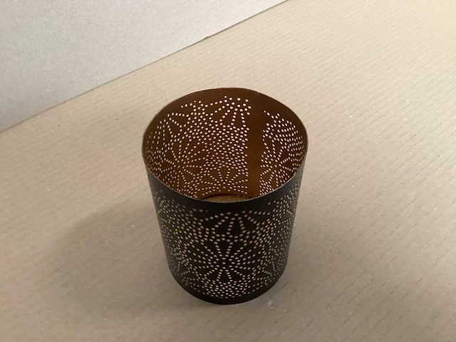 Drescher windlicht 10 x 8 cm “copper” (96x) - afbeelding 3 van  4