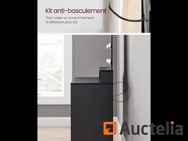 Dressing tafel, led-spiegel met instelbare helderheid - afbeelding 6 van  7