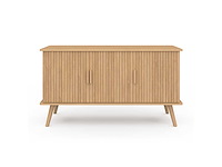 Dressoir - 3 deuren met lamelleneffect l110cm - afbeelding 7 van  9