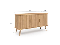 Dressoir - 3 deuren met lamelleneffect l110cm - afbeelding 8 van  9