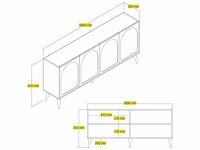 Dressoir - 4 deuren - afbeelding 8 van  9