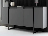 Dressoir - antraciet en zwart - afbeelding 1 van  10