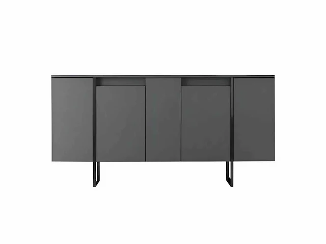 Dressoir - antraciet en zwart - afbeelding 2 van  10