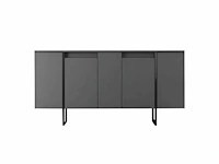 Dressoir - antraciet en zwart - afbeelding 2 van  10