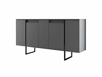 Dressoir - antraciet en zwart - afbeelding 4 van  10