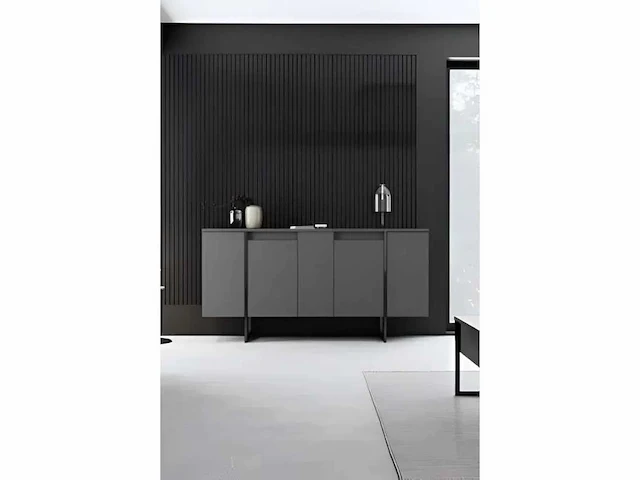 Dressoir - antraciet en zwart - afbeelding 5 van  10