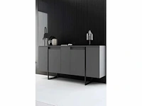 Dressoir - antraciet en zwart - afbeelding 7 van  10