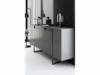 Dressoir - antraciet en zwart - afbeelding 8 van  10