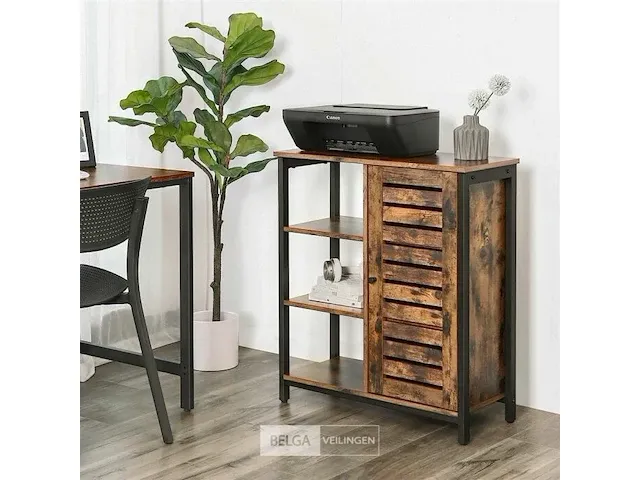 Dressoir - kast - bruin - hout - 70x30x81cm - afbeelding 2 van  3