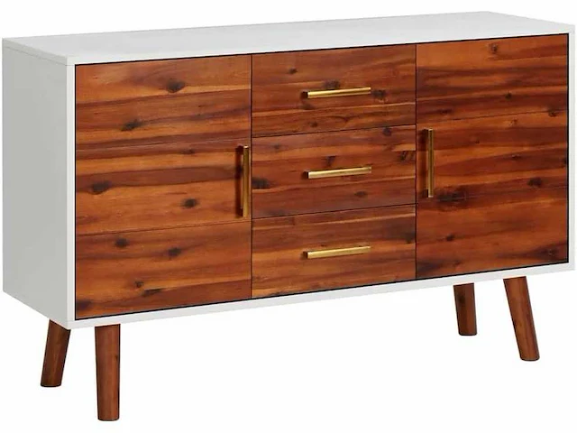 Dressoir - massief acaciahout en mdf - afbeelding 2 van  8